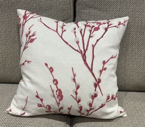 Laura Ashley Pussy Willow Cranberry Cushion Cover Ebay