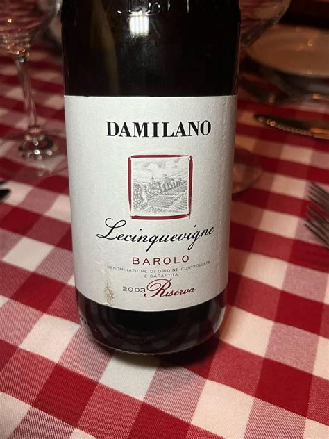 Damilano Barolo Lecinquevigne Riserva Italy Piedmont Langhe