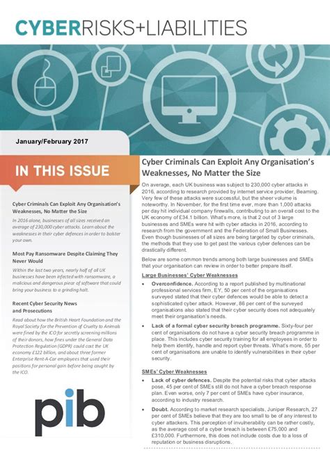 Cybersecurity Newsletter Template