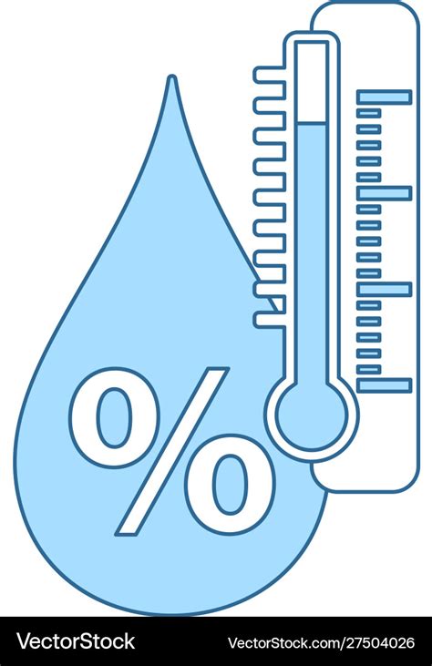 Humidity Icon Royalty Free Vector Image Vectorstock