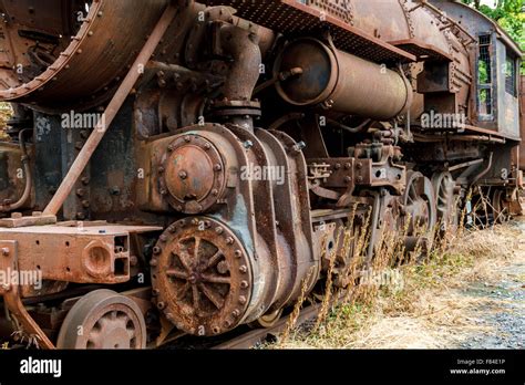 Old Abandoned Steam Engine Trains