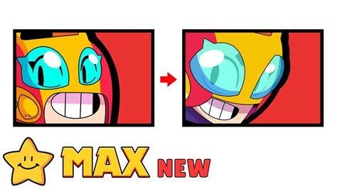 How To Draw Max⚡ Icon Brawl Stars New Youtube