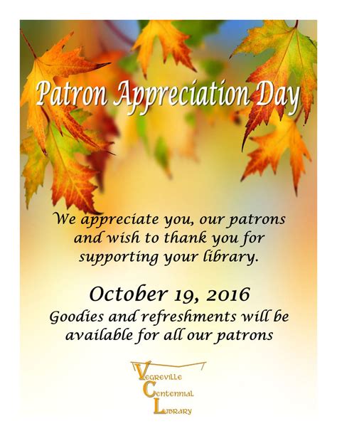 Vegreville Library On Twitter Remember Wednesday Is Patron Appreciation Day Come In And Join