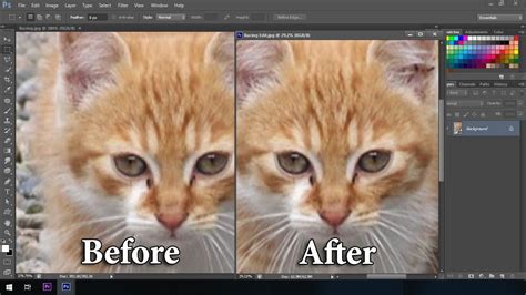 Cara Mudah Merubah Gambar Pecah Menjadi Hd Tutorial Photoshop Youtube