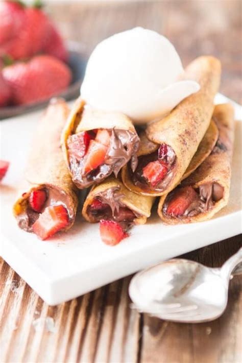 Nutella Strawberry Taquitos Oh Sweet Basil