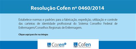 Resolução Cofen n0460 2014 Coren SC Conselho Regional de Enfermagem