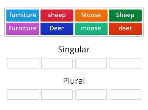 Plural Nouns Rule 4 Group Sort