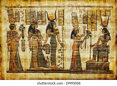 Ancient Egyptian Papyrus Stock Illustration 19995058