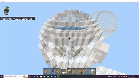 Built an iron farm based on a design from one of JC Playz's videos on my skybase in a creative ...