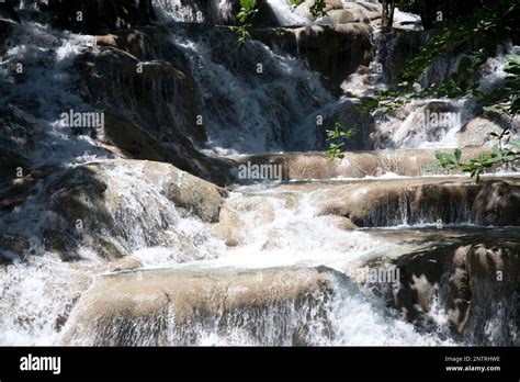 Dunns River Falls Ocho Rios Jamaica Stock Photo Alamy