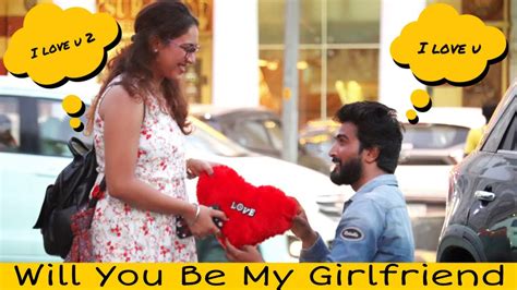 Will You Be My Girlfriend Prank On Cute Girls Prank Star Youtube