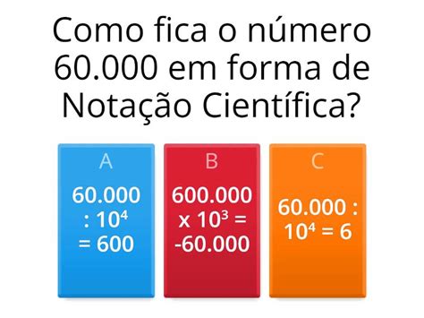 Plano de Nivelamento sobre Notação Científica Kuis