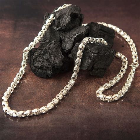 Man Chain Necklace Bali Byzantine Silver Chain Gift For Etsy