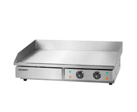 Devanti Commercial Electric Griddle Bbq Grill Pan Hot Plate Stainless Steel Ceg D C Single