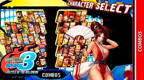 CAPCOM VS SNK 3 BATTLE OF MILLENIUM MUGEN MAI SHIRANUI COMBOS