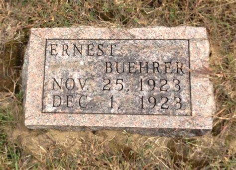 Ernest Buehrer Memorial Find A Grave