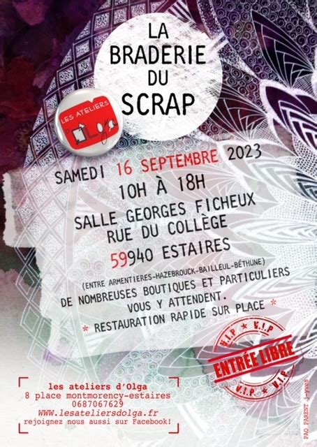 La Braderie Du Scrap Les Ateliers D Olga