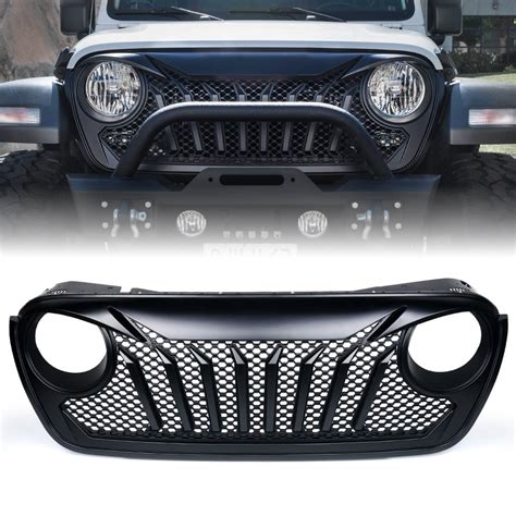 Xprite Front Black Grille With Mesh Grill Compatible With 2018 2019