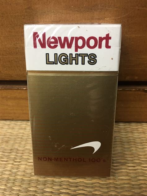 Newport Lights Non Menthol 100s Cigarette Hard Box Danly S Vintage