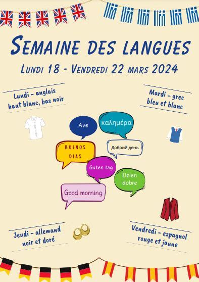 Semaine Des Langues Coll Ge Andree Chedid