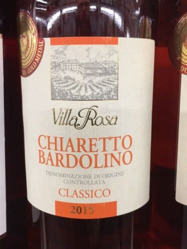 Villa Rosa Chiaretto Bardolino Classico Vivino US