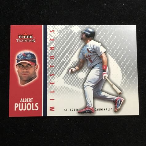 2003 Fleer Tradition Update Milestones 6MS Albert Pujols St Louis