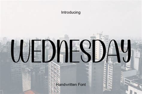 Wednesday Font - Font Canyon