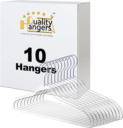 Amazon Quality Hangers Clear Plastic Hangers For Clothes Pack