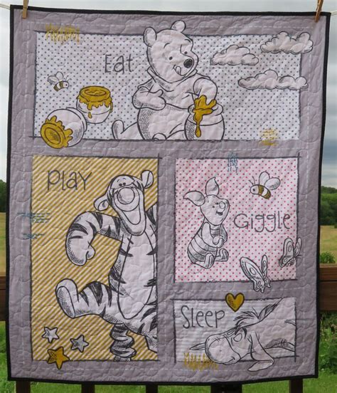 Winnie The Pooh Quilt Panels