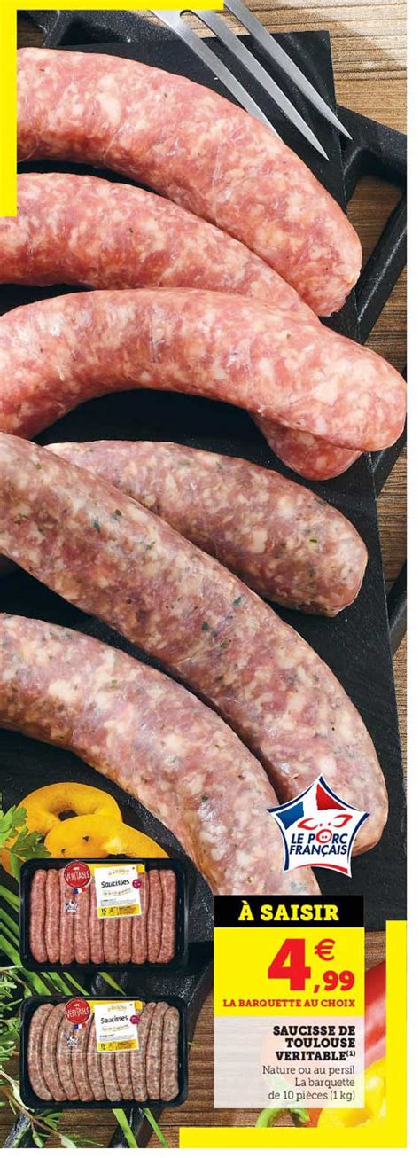 Promo Saucisse De Toulouse V Ritable Chez Super U