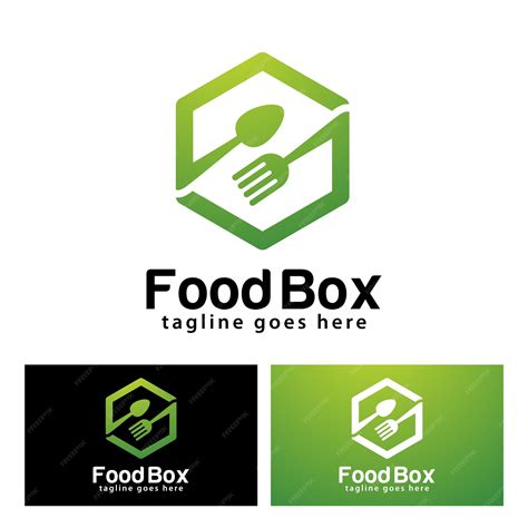 Premium Vector | Food Box logo design template