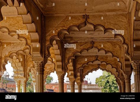 Diwan I Aam Agra Fort Stock Photo Alamy