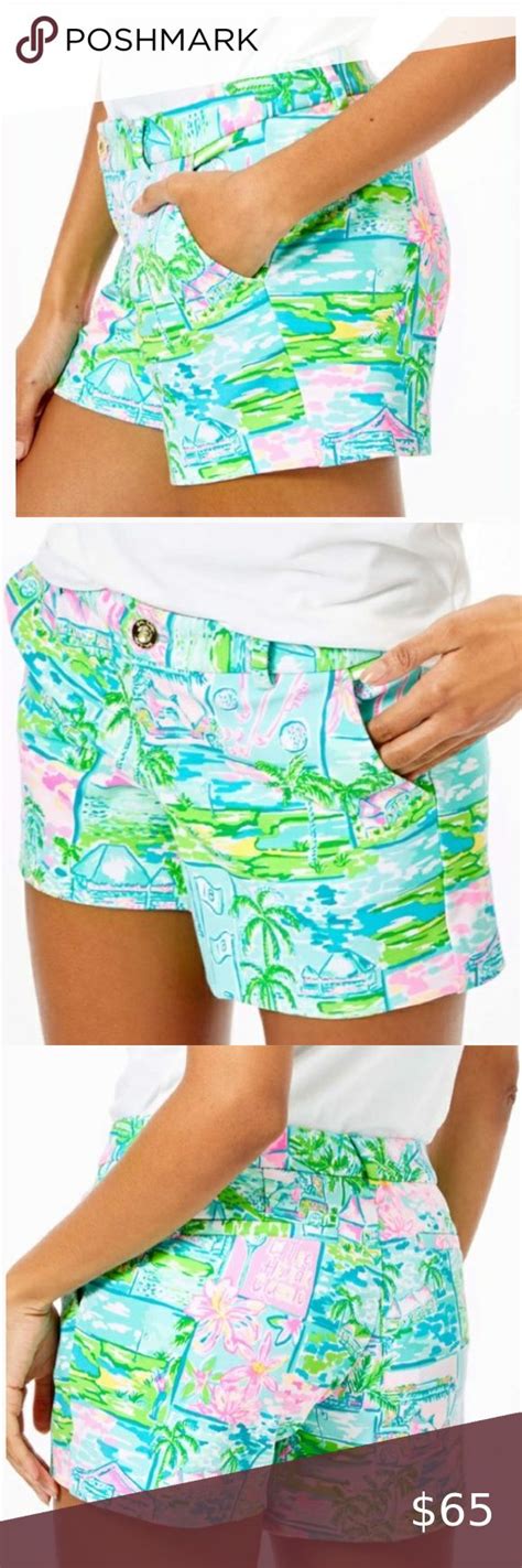 Lilly Pulitzer Callahan Honda Classic 5 Knit Shorts Size 2 Callahan