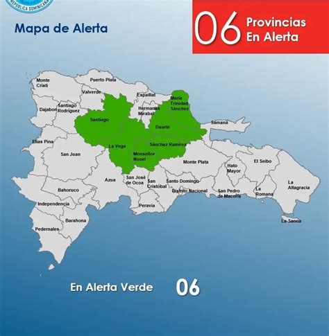 Onamet informa sistema frontal generará lluvias y alerta a seis provincias