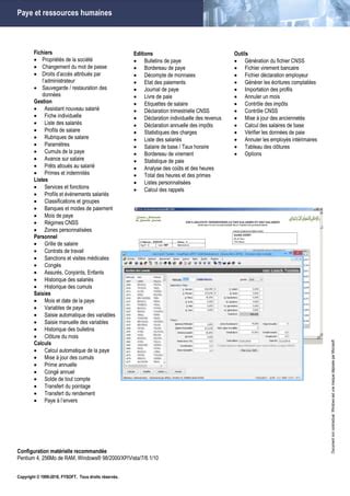 EasyPaye Logiciel De Paie PDF