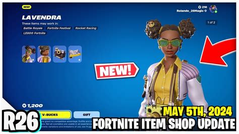 Fortnite Item Shop NEW LAVENDRA SKIN SET YouTube