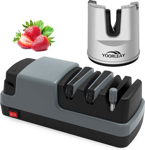 Amazon 4 In 1 Multi Function Electric Knife Sharpener Grey