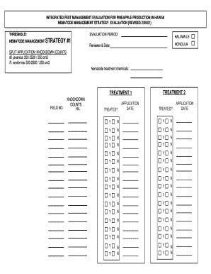 Fillable Online Extento Hawaii Nematode Management Strategy Evaluation