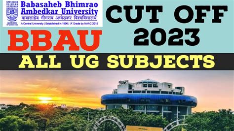 Bbau Cut Off 2023 All Ug Courses Cut Off Youtube