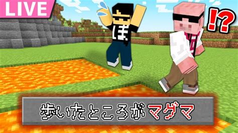 【マイクラ】歩いたところがマグマになる世界でエンドラ討伐！【おおはらmen視点】 Minecraft Summary マイクラ動画