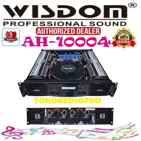 Jual Power Wisdom Ah Channel Power Amplifier Ah Jakarta