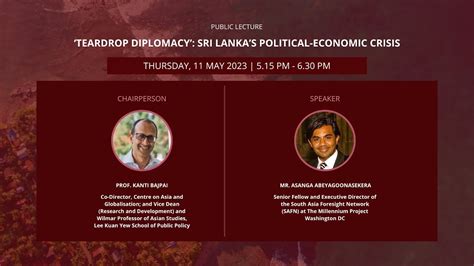 Teardrop Diplomacy Sri Lankas Political Economic Crisis YouTube