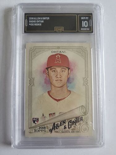 Topps Allen Ginter Shohei Ohtani Rookie Angels Gma Gem