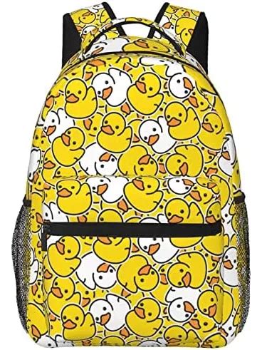 Qwalnely Cute Duck Backpack Mochila Impermeable Para Comput Env O Gratis