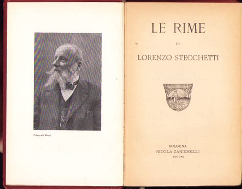 Le Rime Di Lorenzo Stecchetti Historiarum