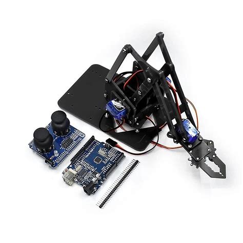 Sg90 Mg90s 4 Dof Unassembly Acrylic Mechanical Arm Robot Manipulator