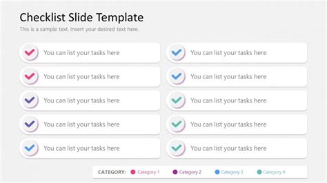 Two Columns Slide With Checklist Rows Slidemodel