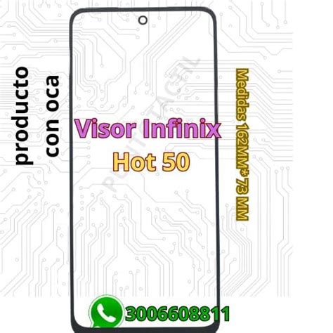 Vidrio Visor Mica Con Oca Infinix Hot