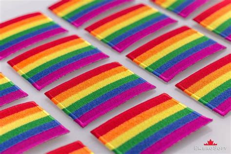 Lgbt Pride Rainbow Flag Emblem Embroidered Patch Iron On Size 2 X2 9 Ebay