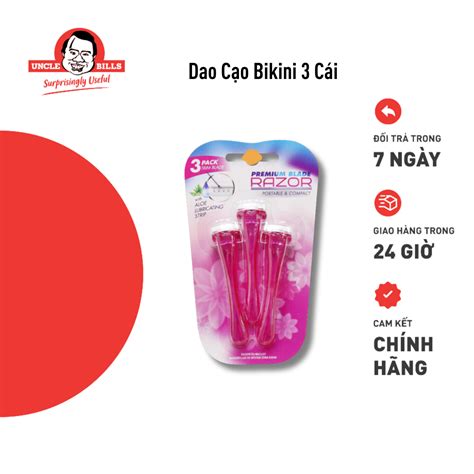Dao Cạo Bikini 3 Cái Bộ Uncle Bills AG4606